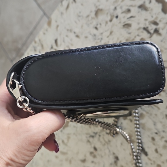 Christian Louboutin Black Crossbody/Shoulder Bag with Silver Chain Strap - Picture 7 of 16